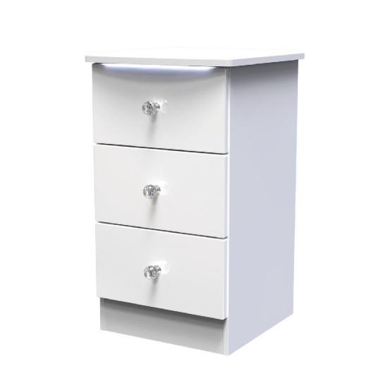 Lotus 3 Drawer Bedside