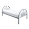 Carson Silver Metal Bed Frame