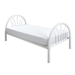 Carson White Metal Bed Frame
