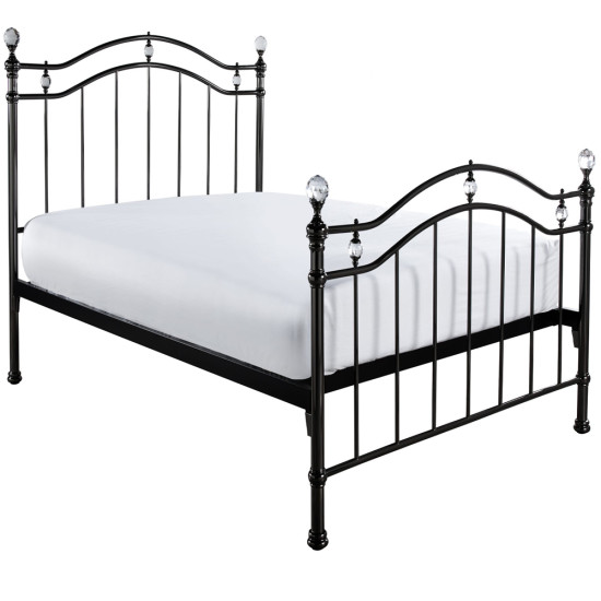Elsa Black Nickel Bed Frame
