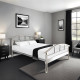 Houston Chrome Metal Bed Frame
