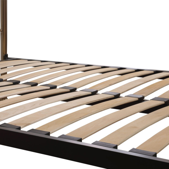 Houston Chrome Metal Bed Frame