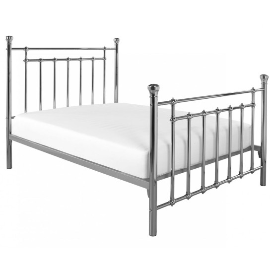 Irving Chrome Metal Bed Frame