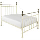 Odessa Cream Metal Bed Frame