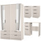 Erin 5 Piece Drawer Bedroom Set - Large
