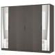 Erin Tall 6 Door Mirrored Wardrobe