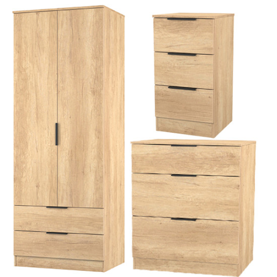 Erin 3 Piece Drawer Bedroom Set