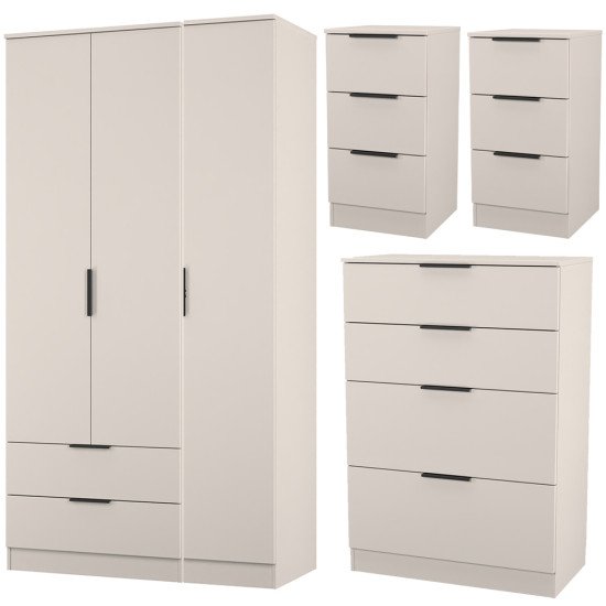 Erin 4 Piece Drawer Bedroom Set - Large