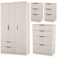Erin 4 Piece Drawer Bedroom Set - Large