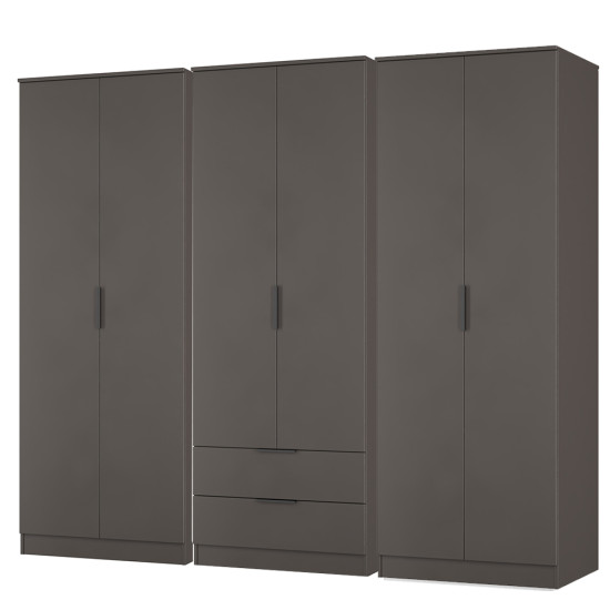 Erin Tall 6 Door 2 Drawer Wardrobe