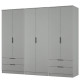 Erin Tall 6 Door 4 Drawer Wardrobe