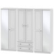 Liberty 6 Door 2 Drawer Mirrored Wardrobe