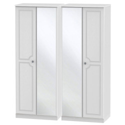 Liberty 4 Door Mirrored Wardrobe