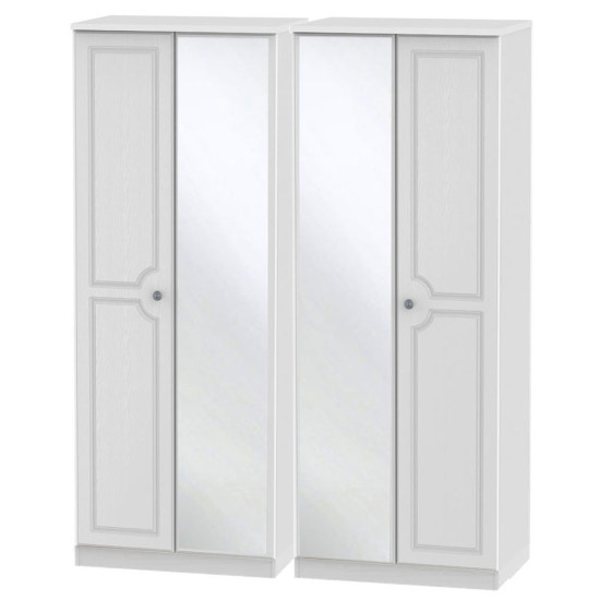 Liberty 4 Door Mirrored Wardrobe