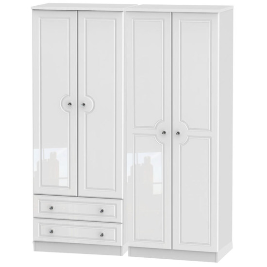 Liberty 4 Door 2 Drawer Wardrobe