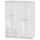 Liberty 4 Door 2 Drawer Wardrobe