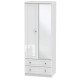 Liberty 2 Drawer Mirrored Wardrobe