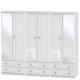 Liberty 6 Door 6 Drawer Mirrored Wardrobe
