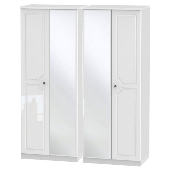 Liberty 4 Door Mirrored Wardrobe