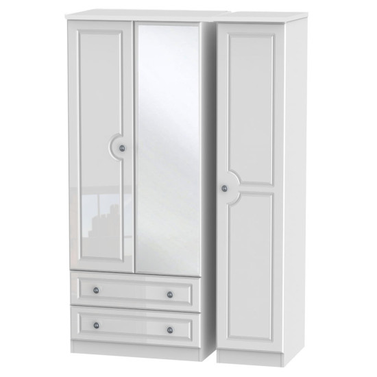 Liberty 3 Door 2 Drawer Mirrored Wardrobe