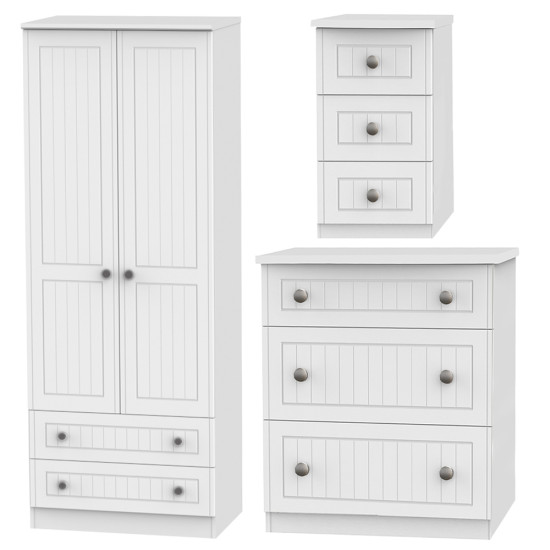 Miami 3 Piece Drawer Bedroom Set