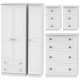 Miami 4 Piece Drawer Bedroom Set - Large