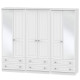 Miami 6 Door 6 Drawer Mirrored Wardrobe