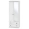 Miami 2 Drawer Mirrored Wardrobe