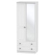 Miami 2 Drawer Mirrored Wardrobe