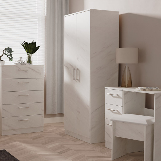 Falmouth 2 Drawer Wardrobe