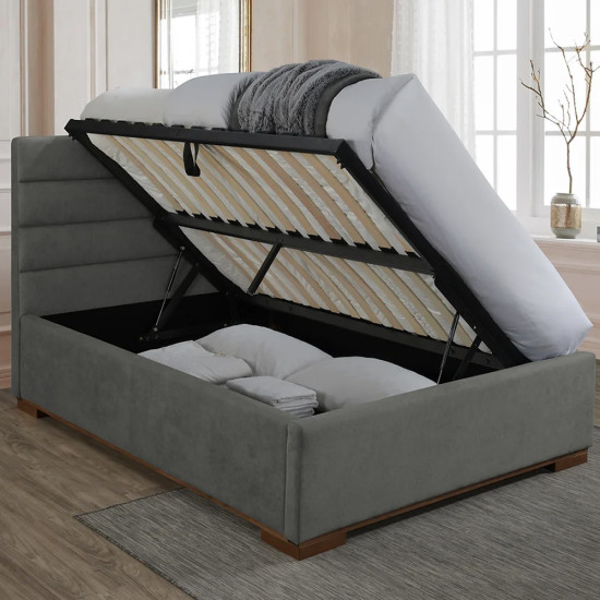 Mayfair Light Grey Ottoman Bedframe