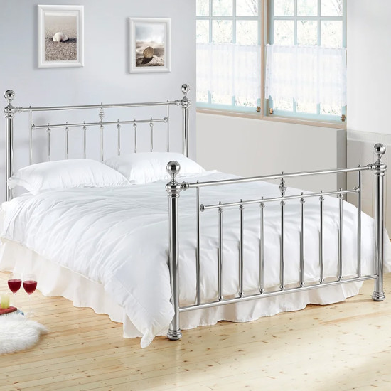 Alexander Chrome Metal Bedframe