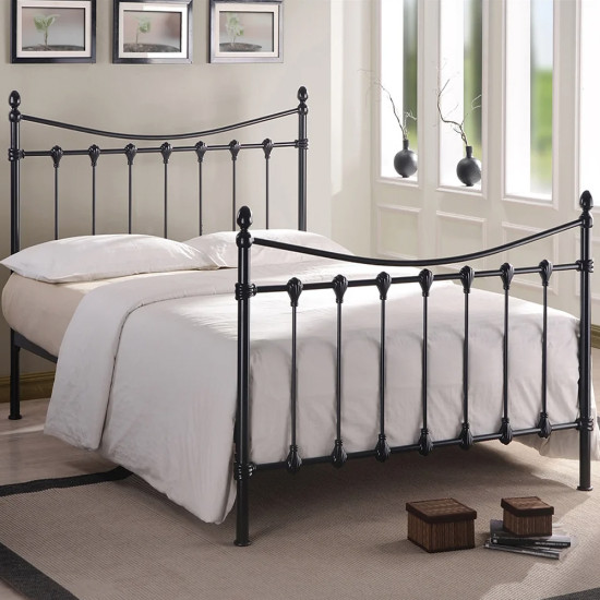 Florida Black Metal Bedframe