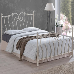 Inova Ivory Metal Bedframe