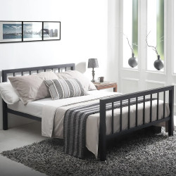 Metro Black Metal Bedframe
