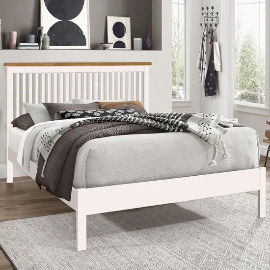 Ascot White Wooden Bedframe