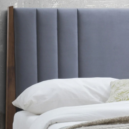 Cheslyn Dark Grey Wooden Bedframe