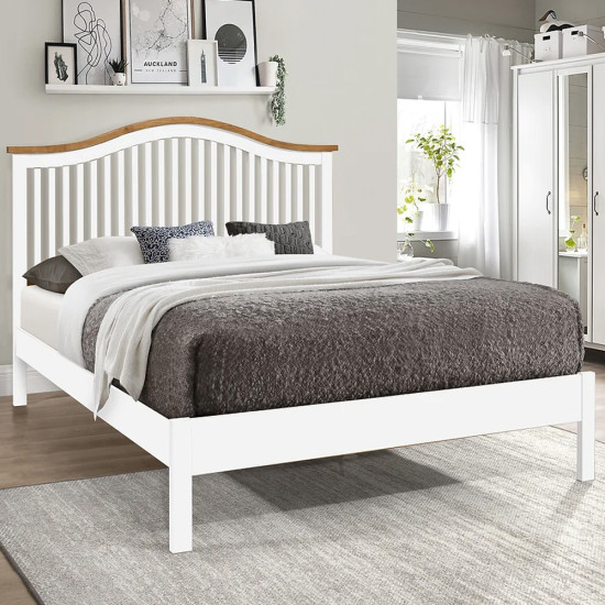 Chester White Wooden Bedframe