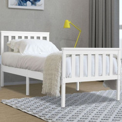 Marnell White Wooden Bedframe