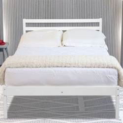 Maxwell White Wooden Bedframe
