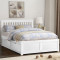 Pentre White Drawers Wooden Bedframe