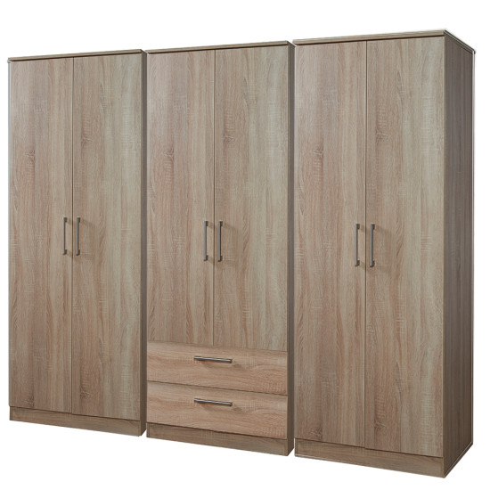 Destiny 6 Door 2 Drawer Wardrobe