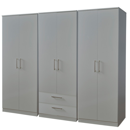 Destiny 6 Door 2 Drawer Wardrobe