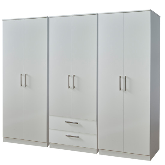 Destiny 6 Door 2 Drawer Wardrobe
