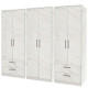 Destiny 6 Door 4 Drawer Wardrobe