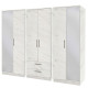 Destiny 6 Door 2 Drawer Mirrored Wardrobe