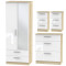 Mono 4 Piece Drawer Bedroom Set