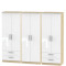 Mono 6 Door 4 Drawer Wardrobe