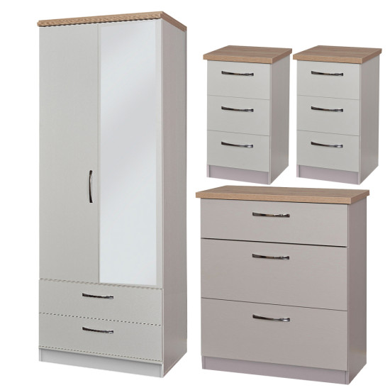 Siena 4 Piece Drawer Bedroom Set