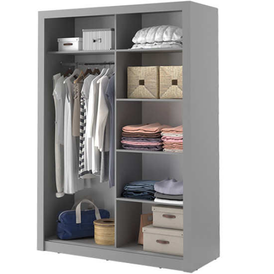 Alaska Grey 150cm Sliding Wardrobe